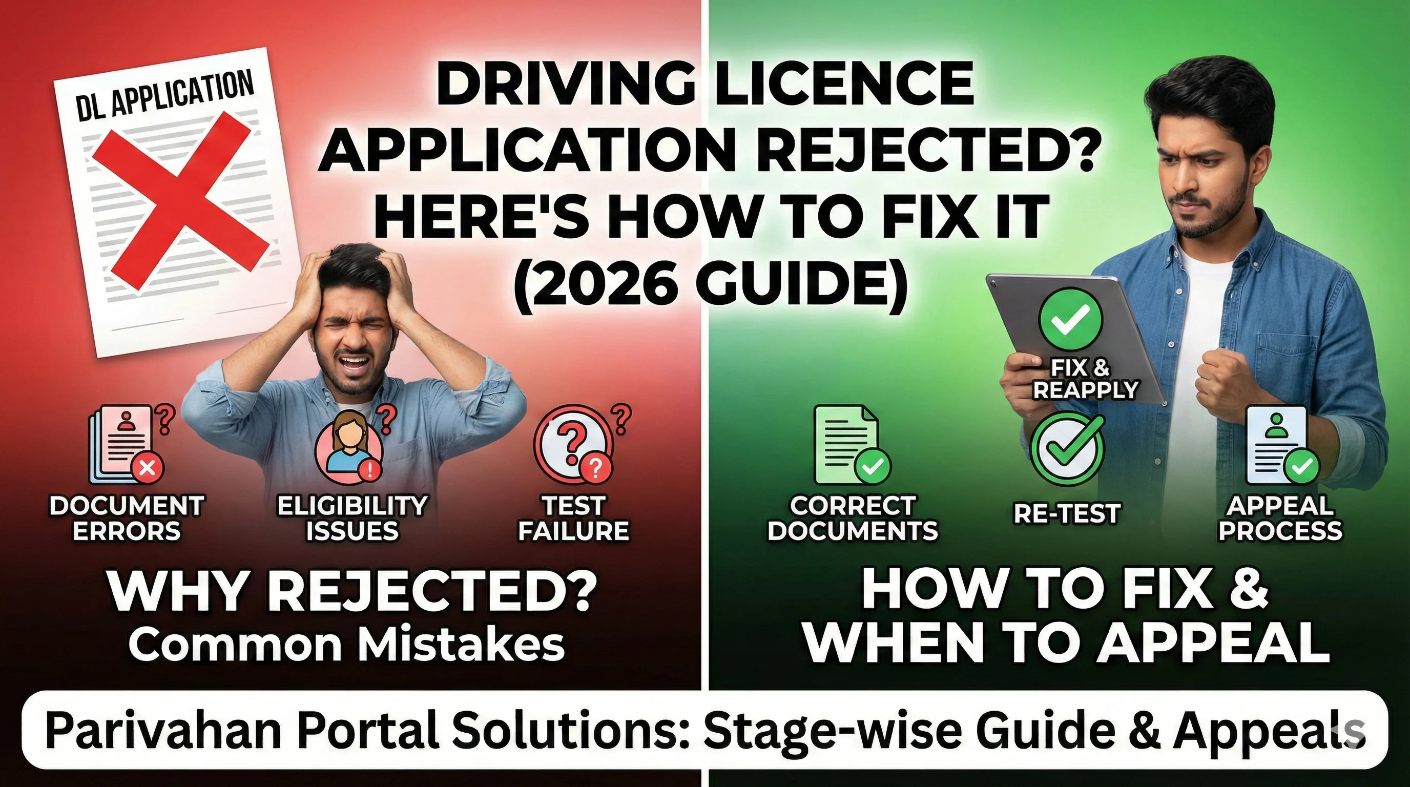 DL Application Rejected Guide